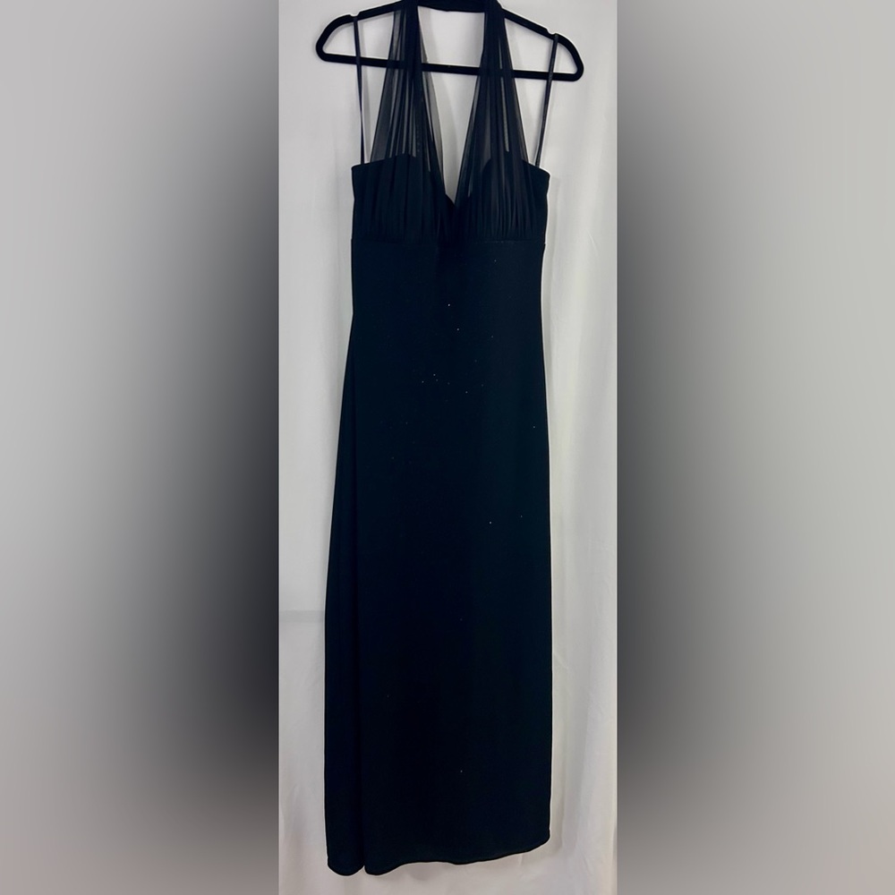 Betsy & Adam Elegant Black Maxi Dress